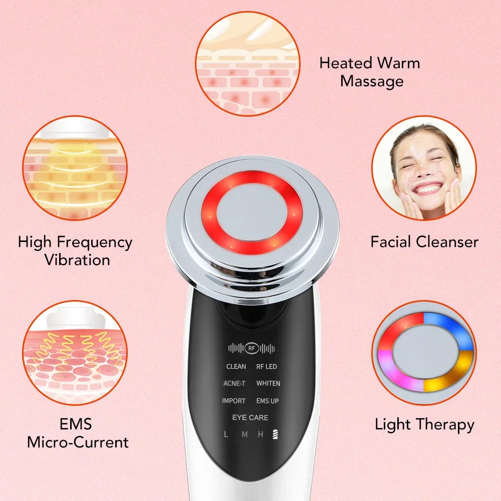 Multifunction RF & LED Facial Care Device